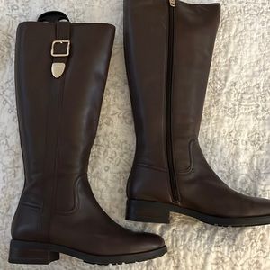 EUC Coach brown leather riding boots
